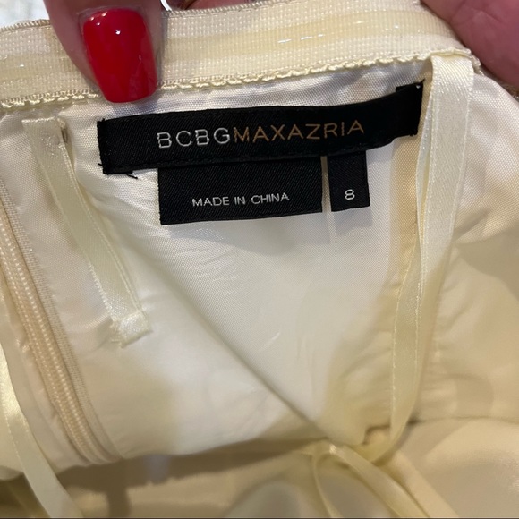 BCBG MaxAzria Strapless Dress SZ 8 - Picture 4 of 9